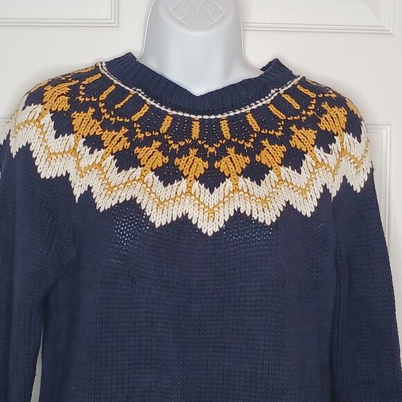 Bass Crewneck Knit Ski Sweater Size Medium - Picture 4 of 11